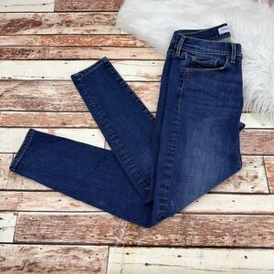 Banana Republic Women's Mid Rise Skinny Ankle Jeans Size 27 Distressed Clemence